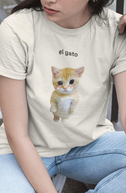 Adorable El Gato T-Shirt - ZeitgeistZest