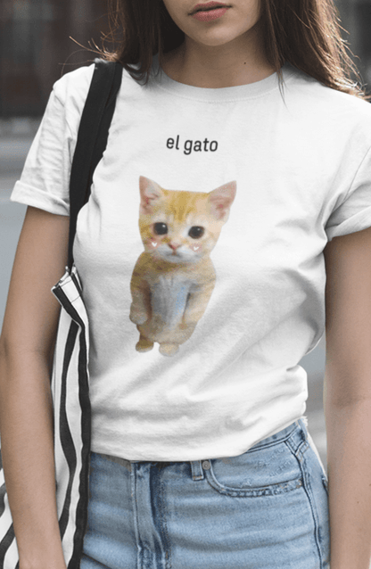 Adorable El Gato T-Shirt - ZeitgeistZest