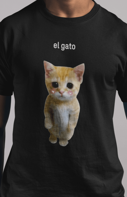 Adorable El Gato T-Shirt - ZeitgeistZest