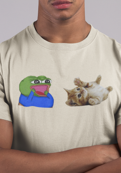 Peepo And Kitty Cat T-Shirt