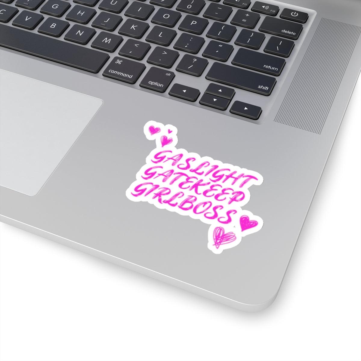 Gaslight Gatekeep Girlboss Sticker - ZeitgeistZest