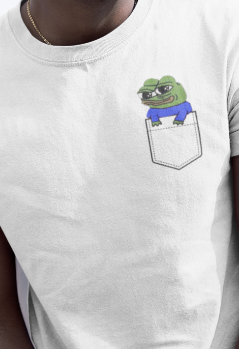 Pocket Peepo T-Shirt, Cute Pepe The Frog Shirt, Adorable Apu Apustaja Shirt, Funny Pepe in the pocket Tee, Unisex Cute Frog T - ZeitgeistZest