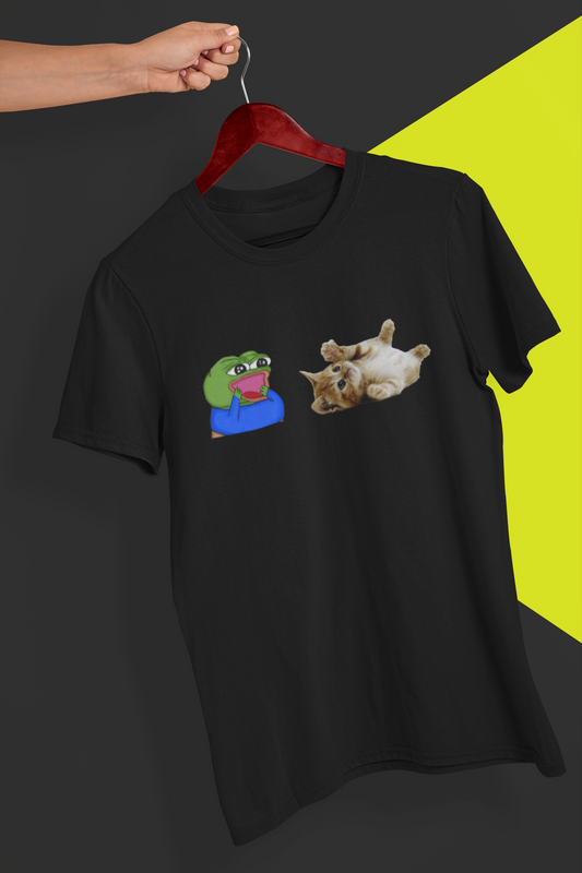 Peepo And Kitty Cat T-Shirt