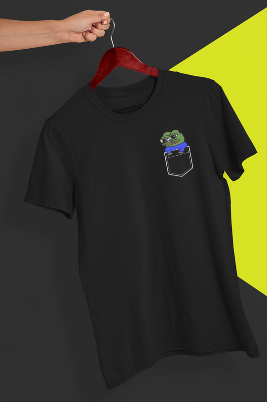 Pocket Peepo T-Shirt, Cute Pepe The Frog Shirt, Adorable Apu Apustaja Shirt, Funny Pepe in the pocket Tee, Unisex Cute Frog T - ZeitgeistZest