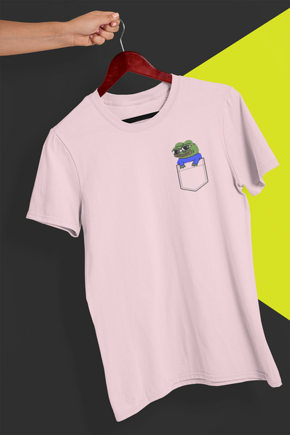 Pocket Peepo T-Shirt, Cute Pepe The Frog Shirt, Adorable Apu Apustaja Shirt, Funny Pepe in the pocket Tee, Unisex Cute Frog T - ZeitgeistZest