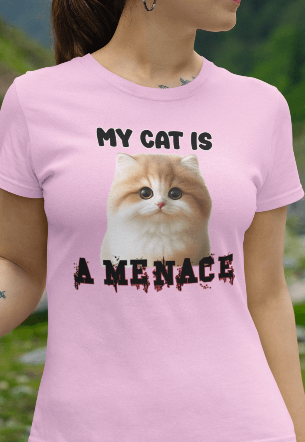 My Cat Is A Menace T-Shirt - ZeitgeistZest