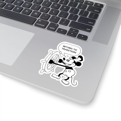 Steamboat Willie Return To Tradition Sticker - ZeitgeistZest