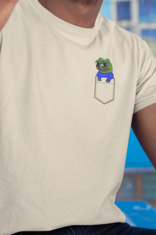 Pocket Peepo T-Shirt, Cute Pepe The Frog Shirt, Adorable Apu Apustaja Shirt, Funny Pepe in the pocket Tee, Unisex Cute Frog T - ZeitgeistZest